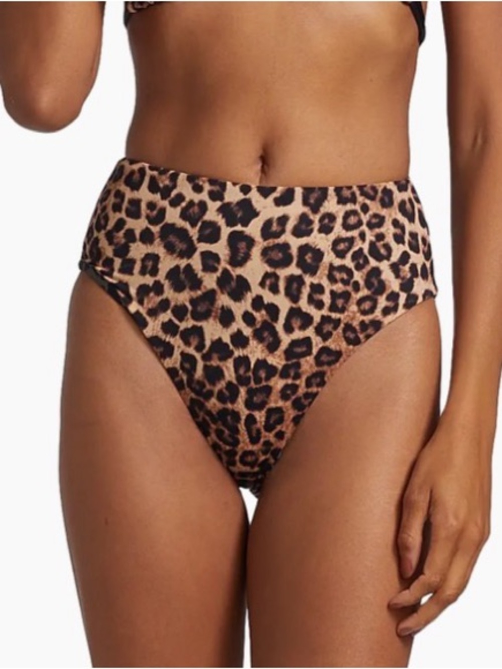 Good American Good Waist Leopard-Print Bikini Bottom
